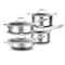 Nutrichef 8Pcs Triply S.Steel Cookware Set NC3PLY8Z - alternate 1